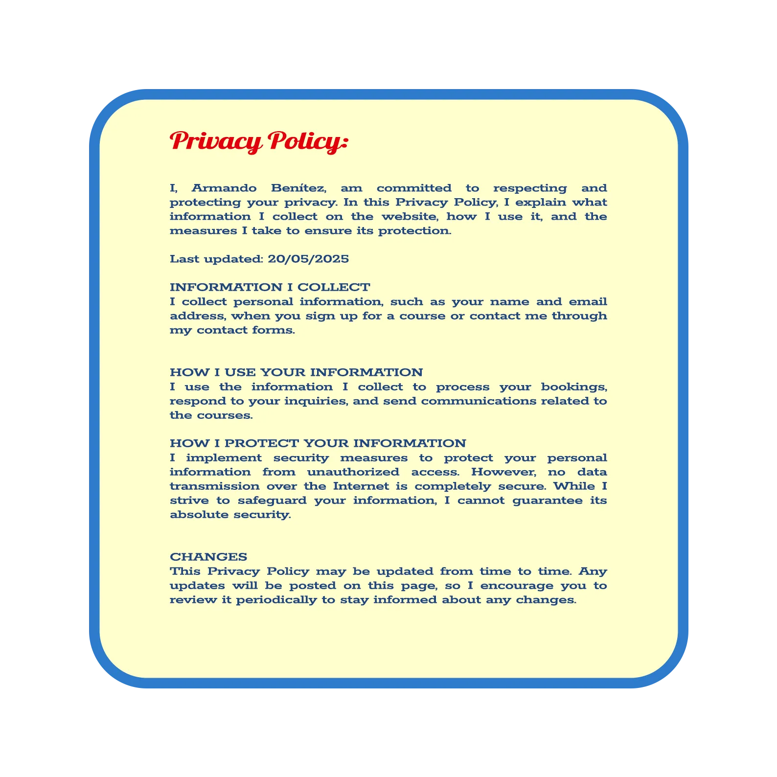 Privacy Policy (English)